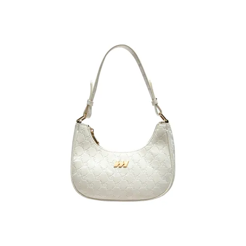MQ Artificial Leather Crossbody Bag Women's Milk White MQ Искусственная кожа через плечо сумка женская молочно-белая