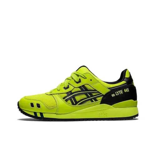 ASICS Gel Lyte 3 Low Топ Беговые кроссовки Мужские Желтый Зеленый