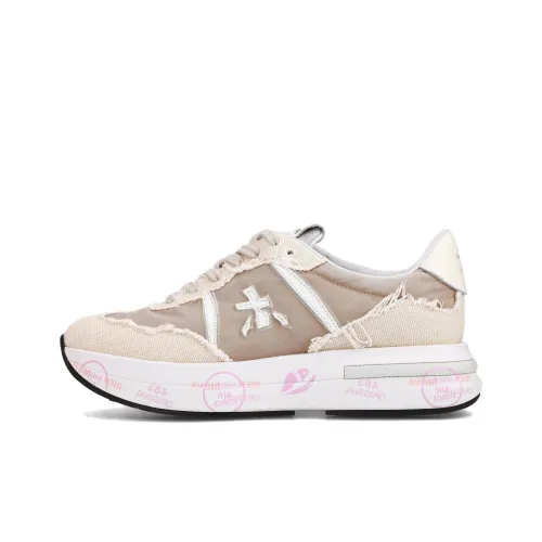 PREMIATA Cassie Low Топ Повседневная Обувь Женская Бежевый Коричневый