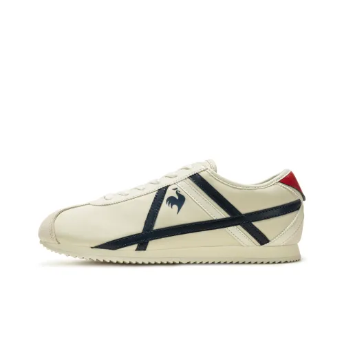 Le Coq Sportif Повседневный Низкий Топ Экрю/Темно-Синий Унисекс