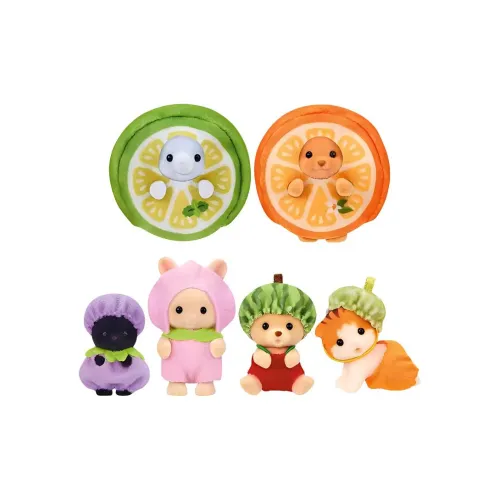 Shen Belle Family Animal Baby Collection Малыш Фрукты Blind Сумка Нет Скрытых Предметов Счастливый Draw One Random Piece