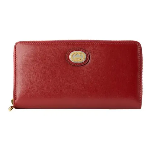 GUCCI Кожа Кошелек Женские Красный