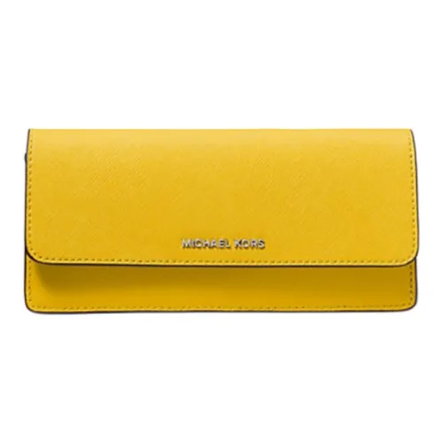 MICHAEL KORS Jet Set Saffiano кожа кошелек большой женский одуванчик желтый