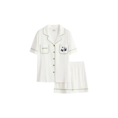 WANANNI Пижамный комплект женский ледниково-белый