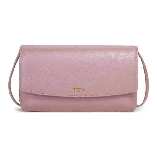 TUMI Кожа Кошелек Ручной Сумка через плечо Женская Жемчужно-розовый Красный