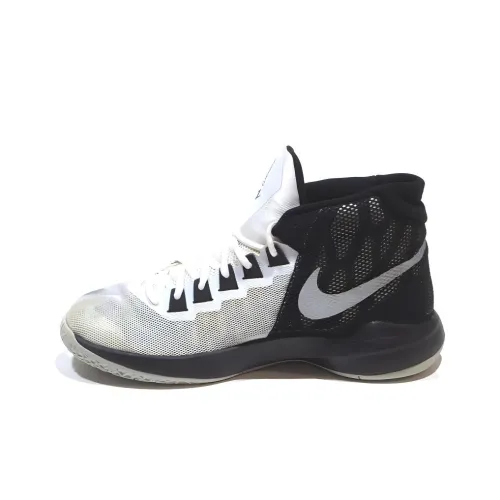 Nike Zoom Devosion Slip-resistant и дышащий MID баскетбольные кроссовки унисекс белый и черный