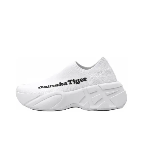 Onitsuka Tiger Шок Absorbing Нескользящий Износостойкий Дышащий и Легкий Низкий Топ Casual Унисекс Белый