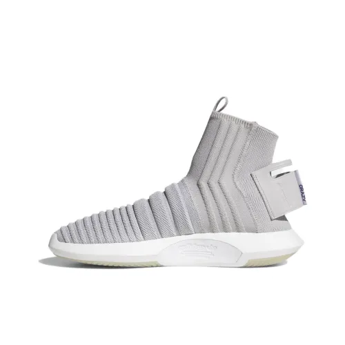 Adidas Crazy 1 Adv Sock PRIMEKNIT Амортизация Износостойкий Высокий Топ Повседневная Обувь Мужская Серый