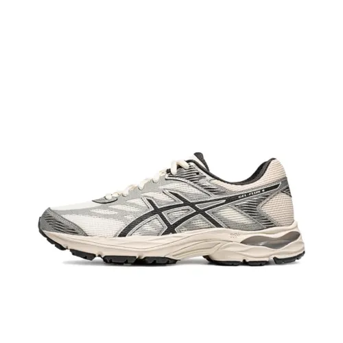 ASICS Гель FLUX 4 Устойчивый к истиранию Дышащий Низкий Топ SPEVA AHAR+ Повседневные Беговые Кроссовки Женские Бежевый Серебристый Серый