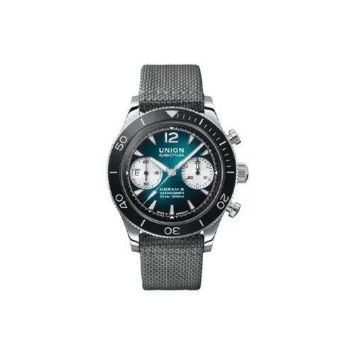 UNION GLASHUTTE/SA Автоматический Механический Мужской Часы из Коллекции Noramins 43 мм Зеленые