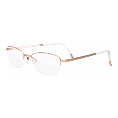 SILHOUETTE Титан Волокно Прямоугольные Оправы для очков Женские Золото