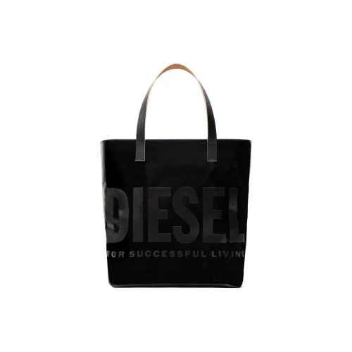 DIESEL Поливинилхлорид с коровьей кожей тоут сумка сумка для покупок сумка женская черный