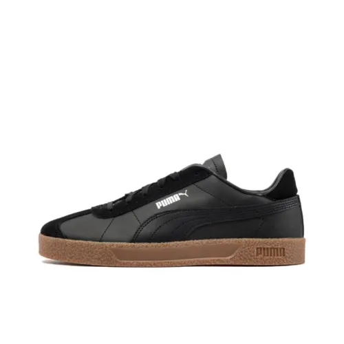 PUMA Club Low Топ Скейтборд Кроссовки Унисекс Черный Белый