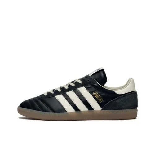SNS x Adidas Originals Mundial Team Slip-Resistant Abrasion-Resistant Low Top Skateboard Shoes Unisex Black White