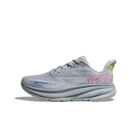 HOKA ONE ONE Clifton 9 Беговые кроссовки Низкий топ Серый Синий Женские