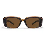 Оправа с леопардовым принтом и чайными линзами