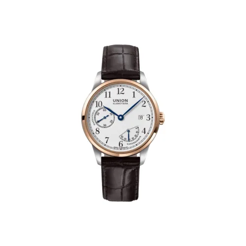UNION GLASHUTTE/SA Механизм с ручным заводом Мужские часы 41 мм Белый