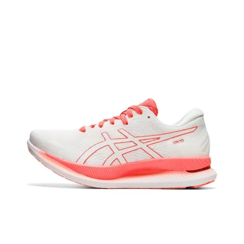 Asics Glideride Low Топ Беговые кроссовки Женские Белые Апельсиновые