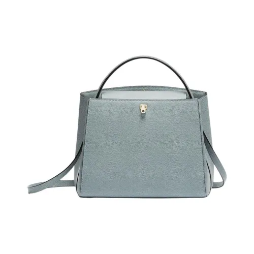 Valextra Brera Millepunte Телячья кожа Сумка через плечо Сумка среднего размера Женская Тлеющий синий