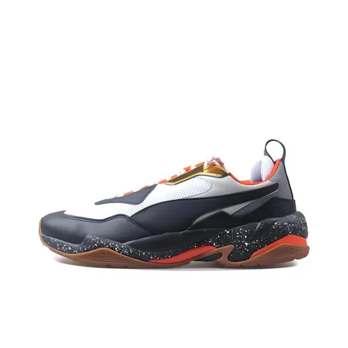 PUMA Thunder Электрический Низкий Топ Толстая Подошва Кроссовки Унисекс Черный Белый Оранжевый