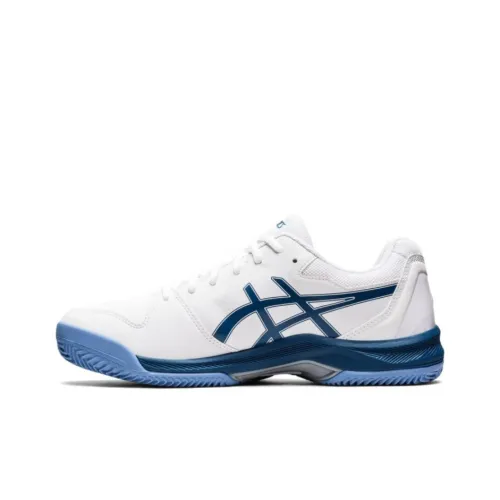 Asics Gel Dedicate 7 Clay Low Top Теннисные Кроссовки Мужские Белый Синий