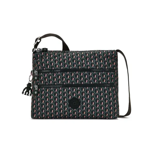 Kipling Переработанный полиэстер Сумка через плечо Сумка на плечо Женская Зеленая и Многоцветная