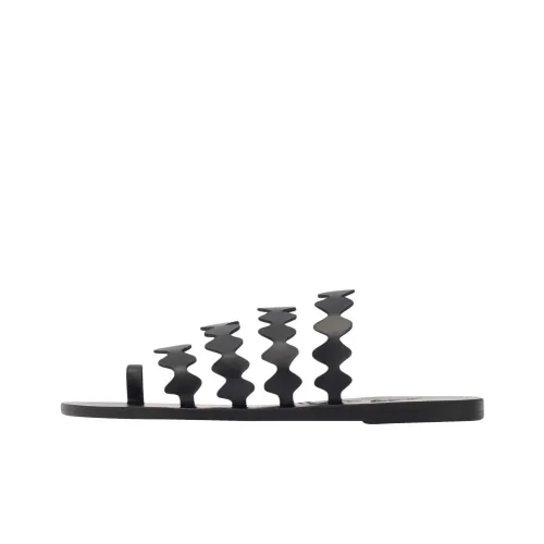 Le Sirenuse Positano x ANCIENT GREEK SANDALS Слипоны Женские Черные