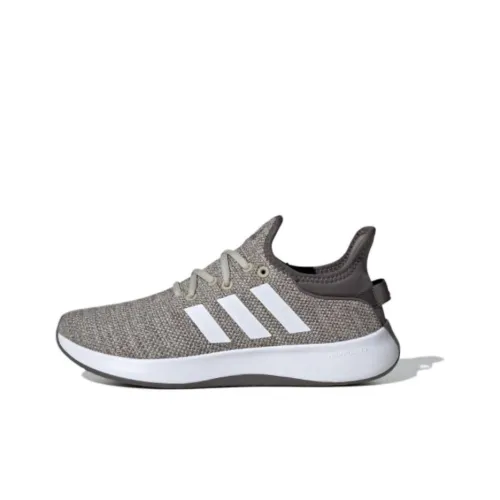 Adidas Cloudfoam Pure Устойчивый к истиранию против скольжения Низкий топ Повседневные беговые кроссовки Женские Серый Белый