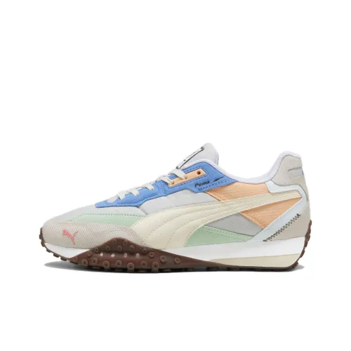 PUMA Blktop Rider Low Топ Casual Мужской Бежевый Синий