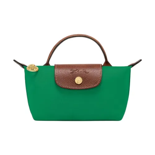 LONGCHAMP Le Pliage Переработанная холщовая сумка женская зеленая