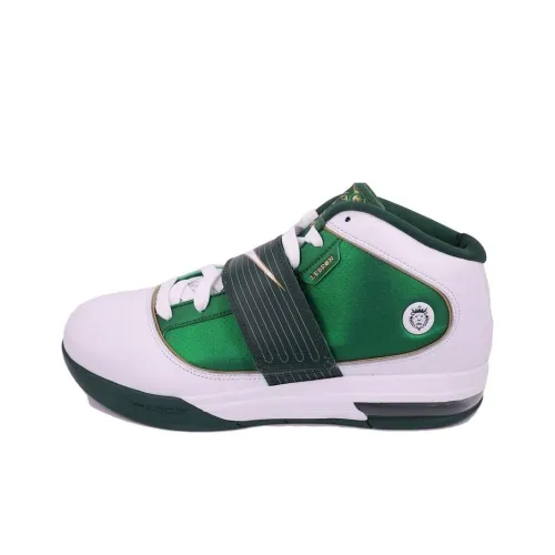 Nike Zoom Soldier 4 Противоскользящий и Дышащий MID Топ Повседневная Обувь Унисекс Белый Зеленый