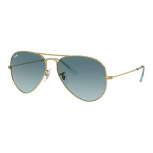 RayBan Металл Aviator Солнцезащитные очки Мужские Золотые