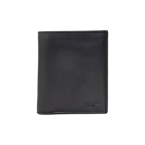 COACH Slim Wallet Кожа Держатель для карт кошелек Маленький Мужской Черный