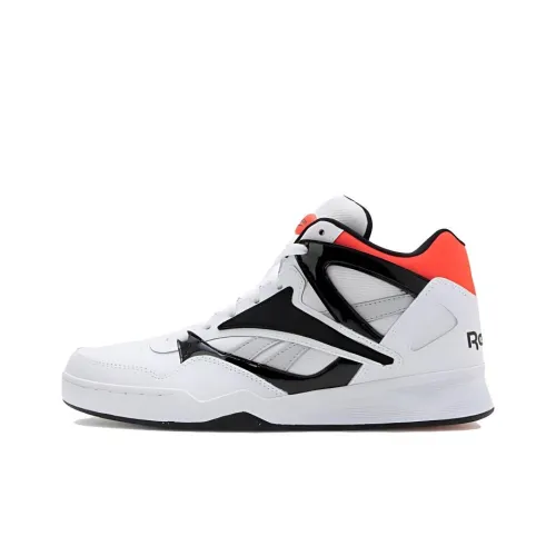 Reebok Амортизация MID Топ Винтажные баскетбольные кроссовки Мужской Черный белый