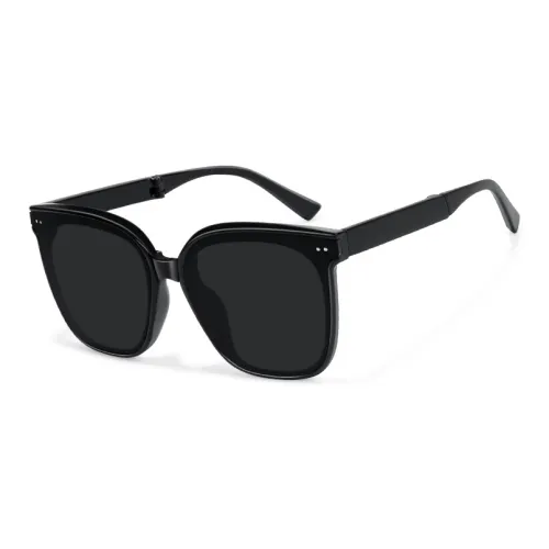 MK MINGKU TR Memorial Plastic Square Солнцезащитные очки Унисекс Черный Чайный Коричневый Яшма