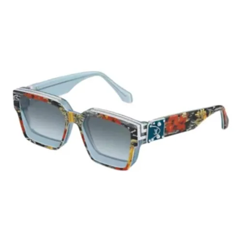 LOUIS VUITTON Ацетат Квадратные Солнцезащитные Очки Женские Синие