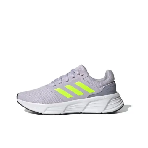 Adidas Galaxy 6 Противоскользящий Дышащий Легкий И Балансированный Низкий Топ Повседневные Беговые кроссовки Женские Серый Зеленый