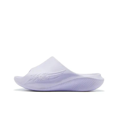 QIAODAN Flying Shadow Slippers 2,0 Череп Массаж Шлепанцы Женские Паровой фиолетовый