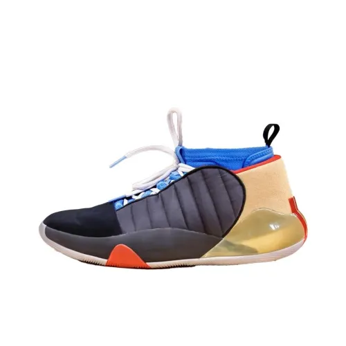 Adidas Harden Vol.7 Амортизация Противоскользящий Устойчивый к истиранию Поддержка MID Баскетбольные кроссовки Мужской Черный