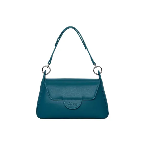 O Bag ПУ (полиуретан) Сумка через плечо Женская Лагунный Синий