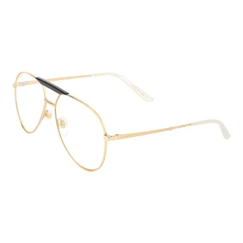GUCCI Пластиковая оправа Aviator Оправа для очков Мужская Золотая