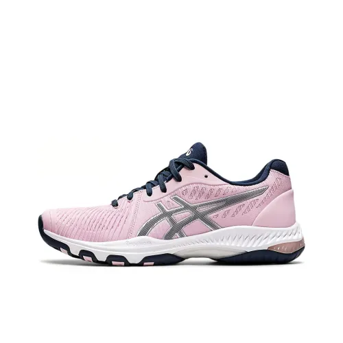 ASICS Netburner Ballistic FF 2 Устойчивый к истиранию Дышащий Легкий Низкий Топ Кроссовки для тренировок Женские Розовые