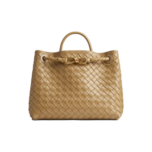 Bottega Veneta Andiamo Series Овчина Сумка через плечо Сумка среднего размера Женская Темный Орех Конфетный