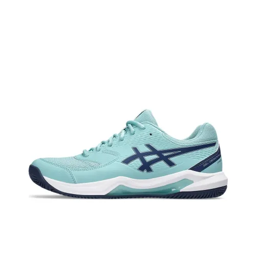Asics Gel Dedicate 8 Low Топ Повседневные Беговые Кроссовки Мужские Зеленые Синие