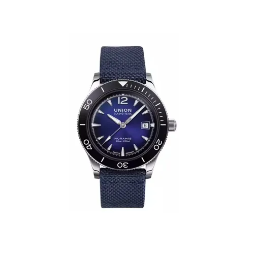 UNION GLASHUTTE/SA Автоматический Механический Механизм Мужские Часы 42 мм Синий