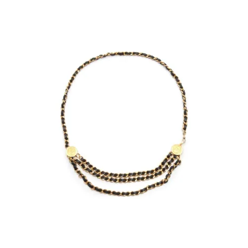 CHANEL Металл, Телячья кожа, Цепи для талии, Женские
