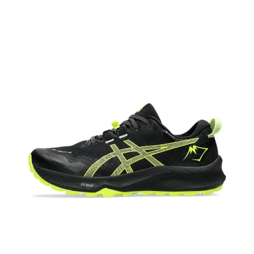 Asics Гель Trabuco 12 Беговые кроссовки Низкий Топ Черный/Безопасность Желтый Мужской