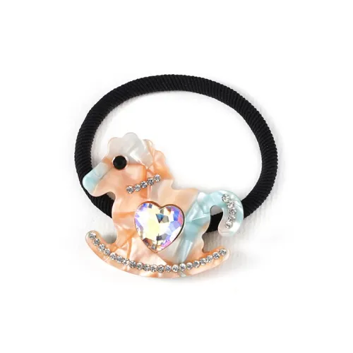 CAROMAY Резинки-спирали для волос Женские Dazzling Оранжевый синий Dazzling Белый Ослепительный черный