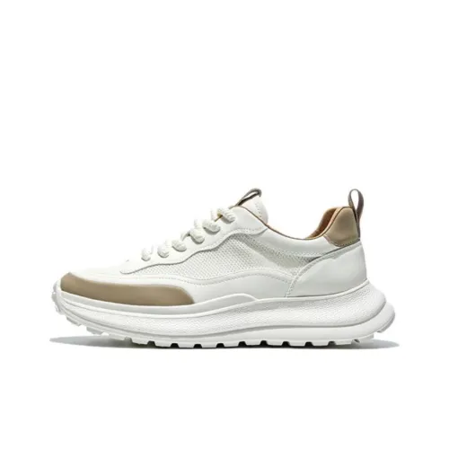 JANE HARLOW Низкий топ Повседневная обувь Мужская Белый Абрикос