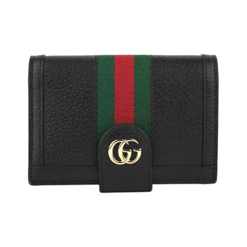 GUCCI Ophidia Кожа Паспортный Холдер Унисекс Черный
